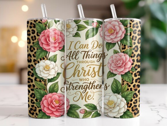 20oz Floral Faith Skinny Tumbler Wrap Review
