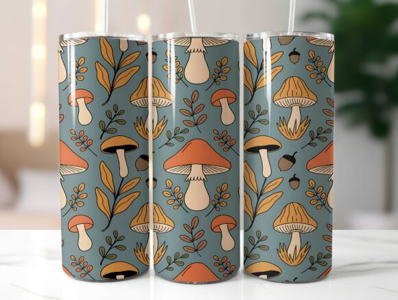 20oz Rustic Mushroom Forest Tumbler Wrap Review