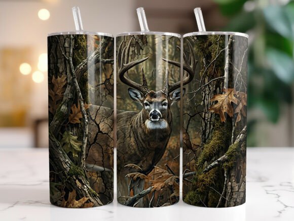 Buck Hunting 20oz Tumbler Wrap Design Review