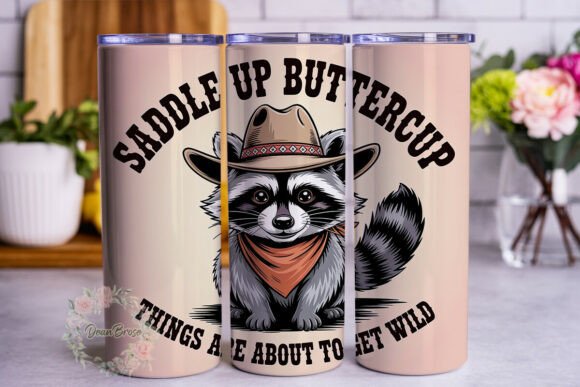 Cowboy Raccoon 20oz Tumbler Wrap Review