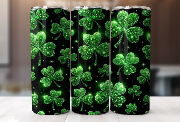 Emerald Glitter Shamrock Tumbler Wrap Review