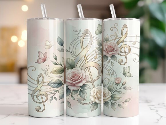 Floral Music Notes 20oz Tumbler Wrap Review