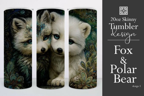 Fox and Polar Bear 20oz Tumbler Wrap, 3 Review