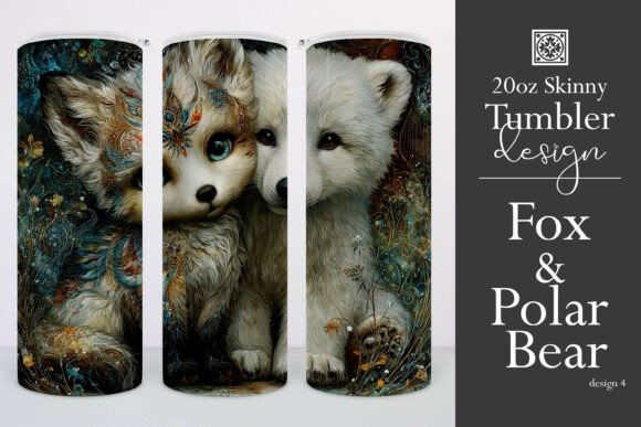 Fox and Polar Bear 20oz Tumbler Wrap, 4 Review