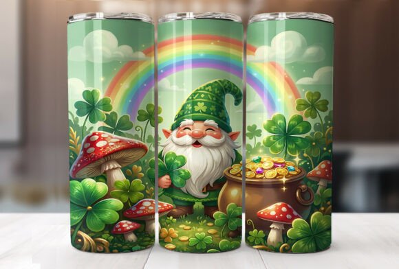 Gnome St. Patrick s Day Tumbler Wrap PNG Review