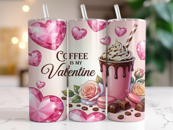 Pink Coffee Lover Valentine Tumbler Wrap Review