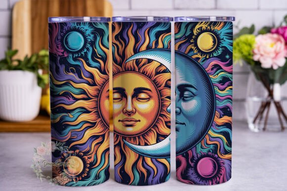Psychedelic Sun Moon 20oz Tumbler Wrap Review