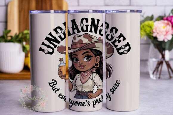 Sarcastic Cowgirl Chibi 20oz Tumbler Design Review