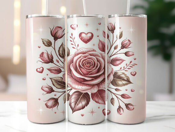 Valentine Rose Floral 20oz Tumbler Wrap Review