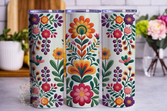 Vibrant Folk Floral 20oz Tumbler Wrap Review