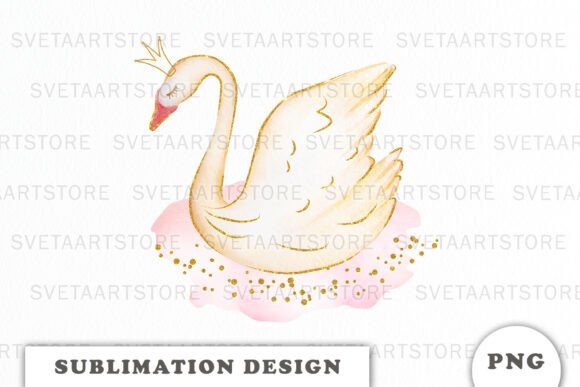 Watercolor Swan Princess Png Review