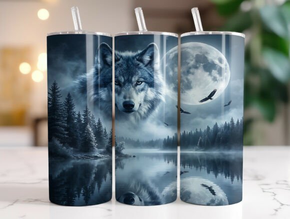 Wolf Moon Forest 20oz Tumbler Wrap Review