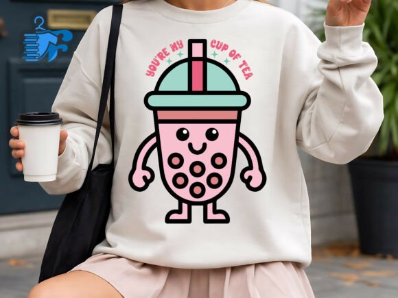 Youre My Cup of Tea Cute Boba Love Pun Review